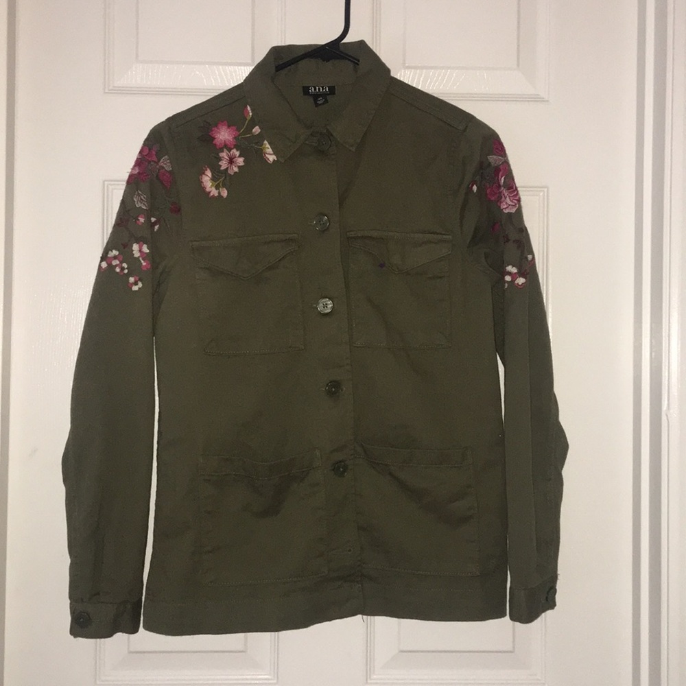 Ana green patches army jacket